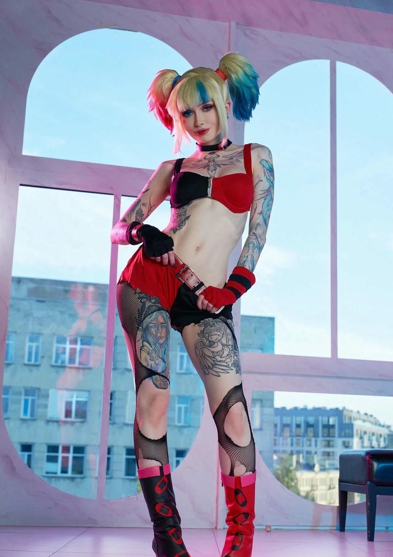 harley quinn cosplay quyễn rũ
