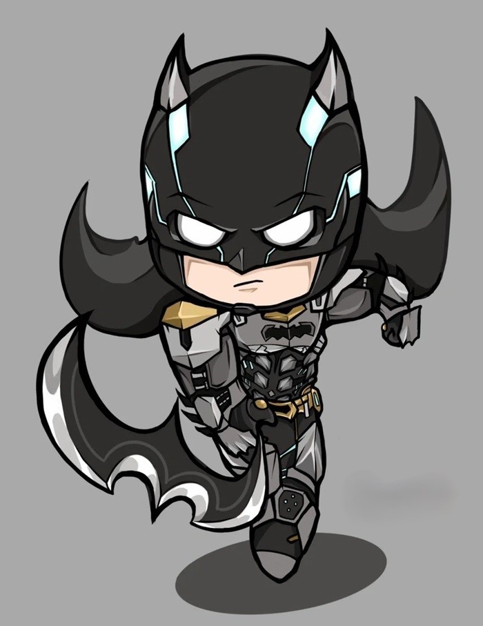 hình ảnh batman chibi 2D