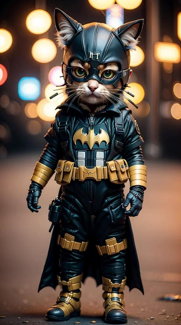 hình ảnh batman chibi mèo