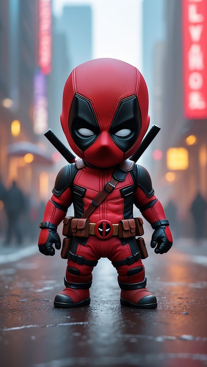 hình ảnh deadpool chibi