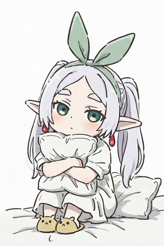 hình ảnh frieren chibi đáng yêu
