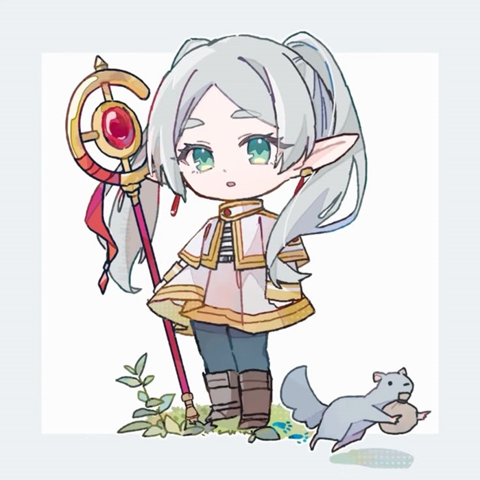 hình ảnh frieren chibi dễ thương