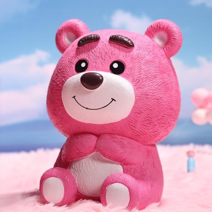 hình ảnh gấu dâu chibi 3D