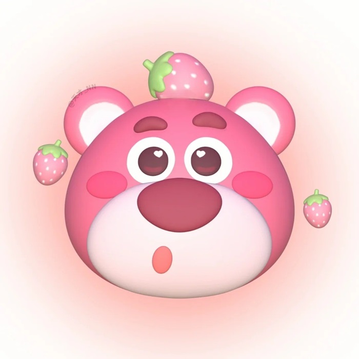 hình ảnh gấu dâu chibi siêu đẹp