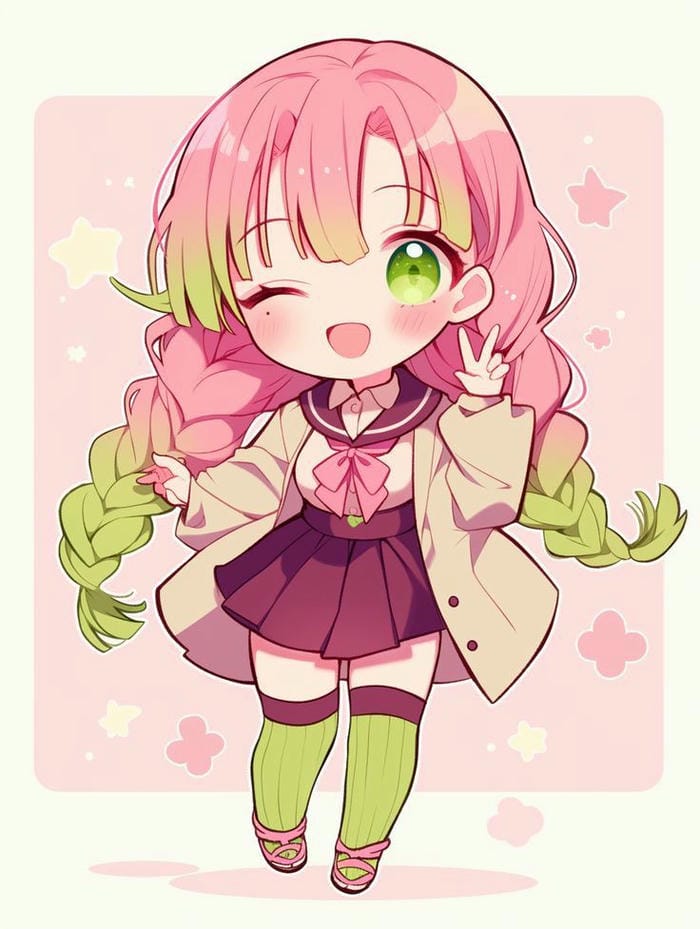 hình mitsuri chibi