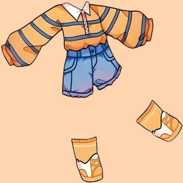 hình quần áo chibi chất lượng