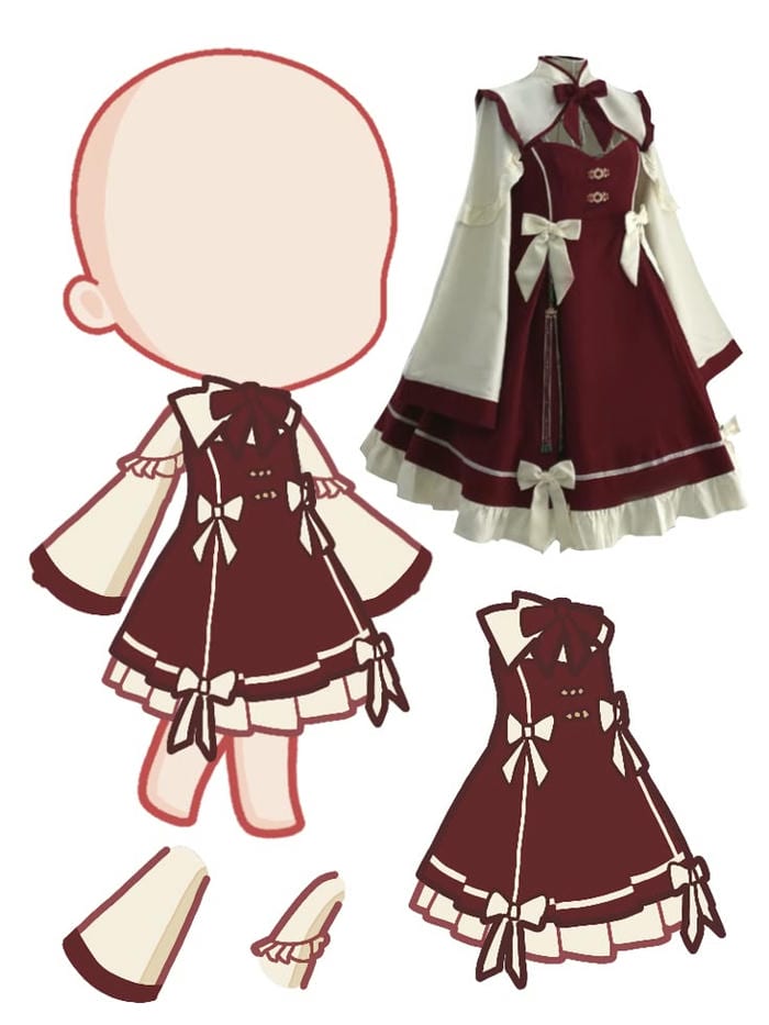 hình quần áo chibi full hd