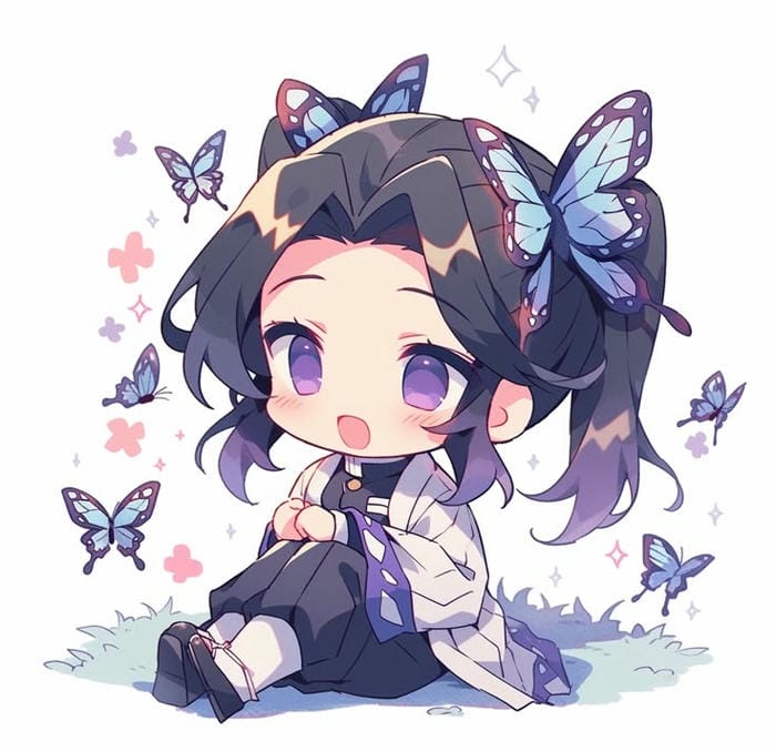 hình shinobu chibi đáng yêu nhất