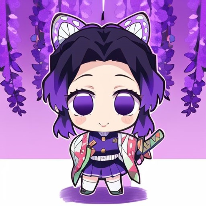 hình shinobu chibi dễ thương