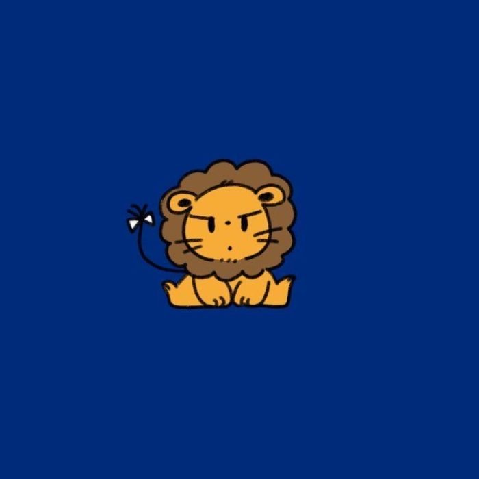 hình sư tử chibi siêu yêu