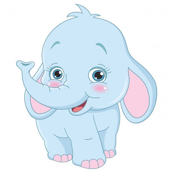 hình voi chibi đẹp