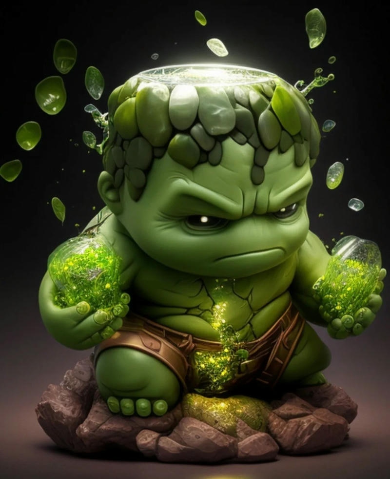 hulk chibi đáng yêu
