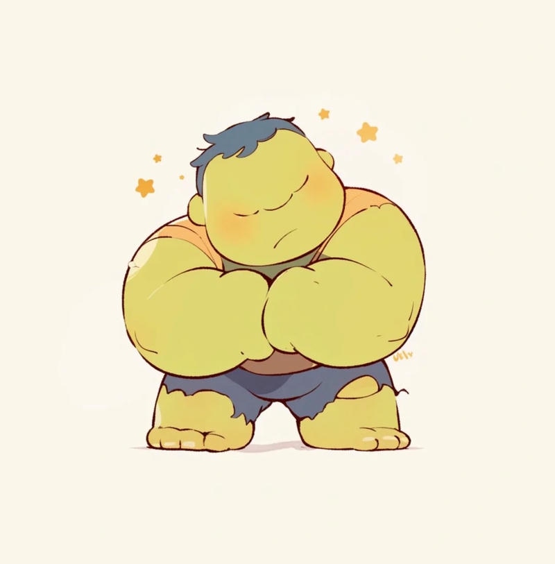 hulk chibi dễ thương