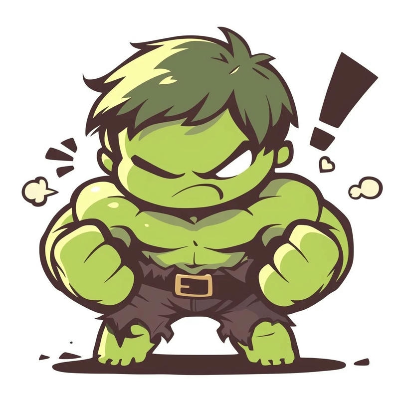 hulk chibi ngầu