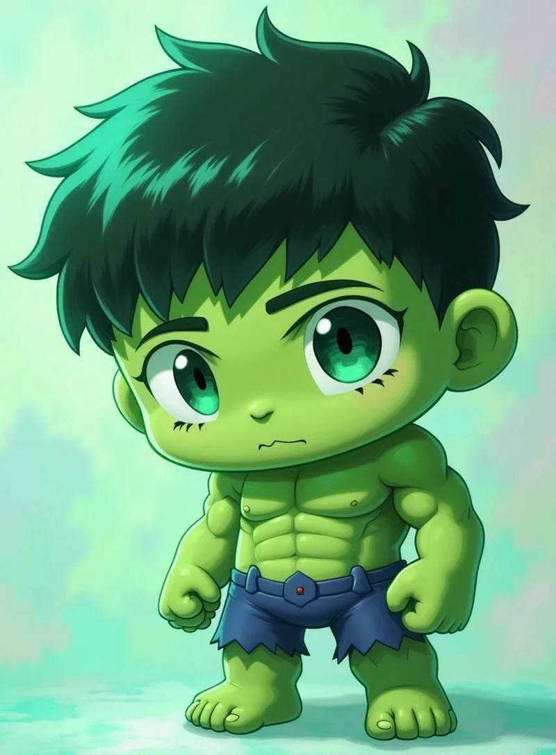hulk chibi siêu đẹp