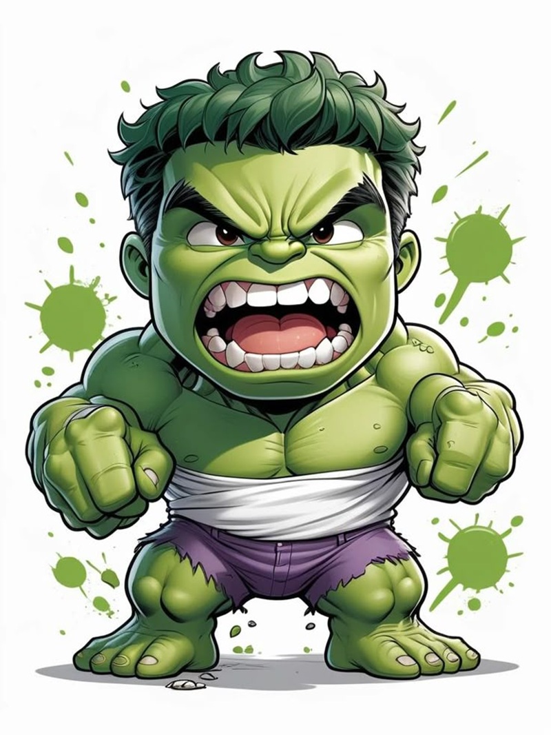hulk chibi tức giận