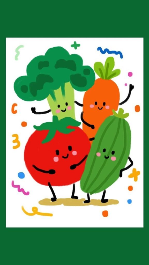 Chọn lọc 100+ mẫu rau củ quả chibi cute, dễ thương cho bé tập vẽ