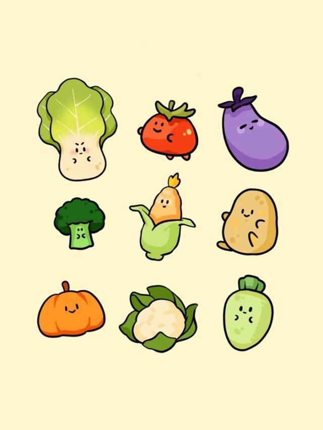 Chọn lọc 100+ mẫu rau củ quả chibi cute, dễ thương cho bé tập vẽ