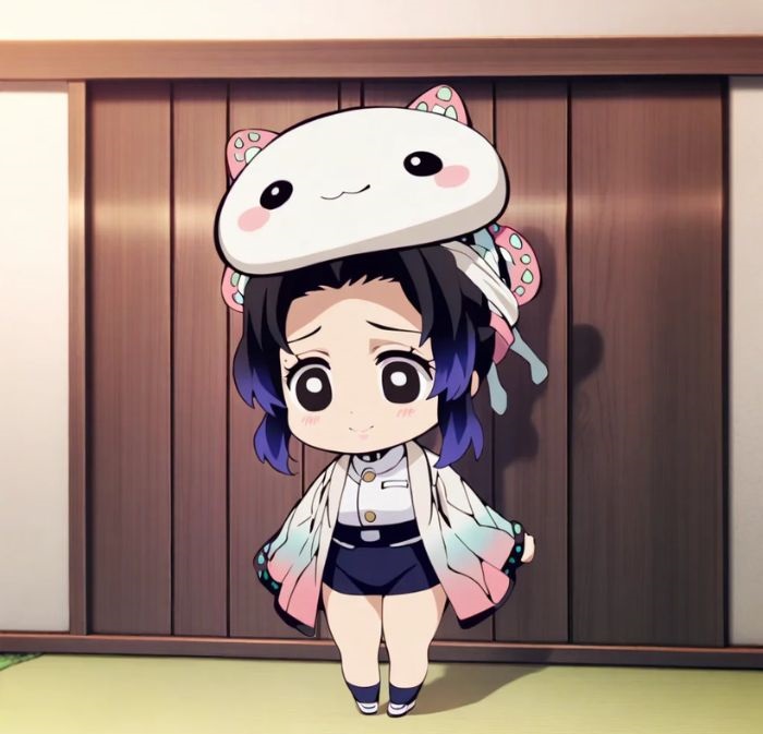 shinobu chibi siêu đáng yêu
