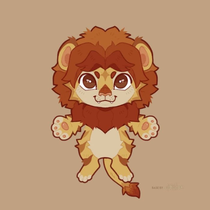 sư tử chibi đẹp