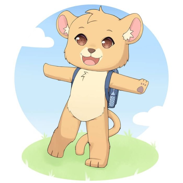 sư tử chibi hd