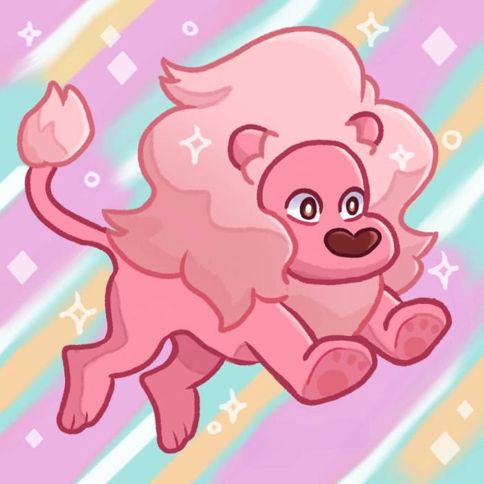 sư tử chibi hồng hd