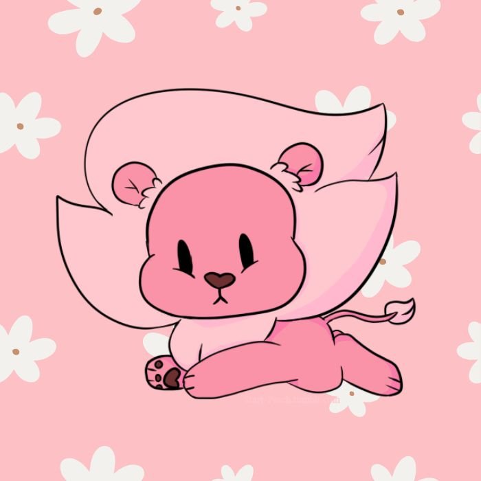 sư tử chibi hồng