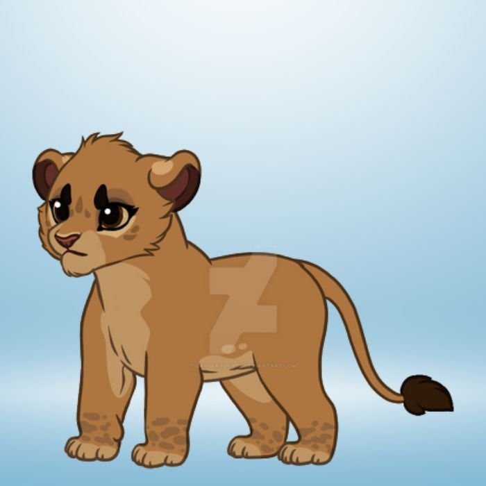 sư tử chibi