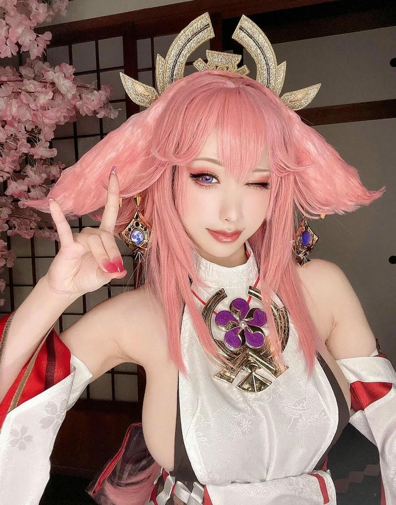 yae miko cosplay cực xinh