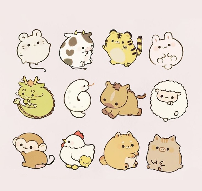 12 con giáp chibi đẹp nhất