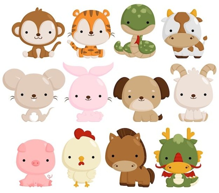 12 con giáp chibi siêu cute