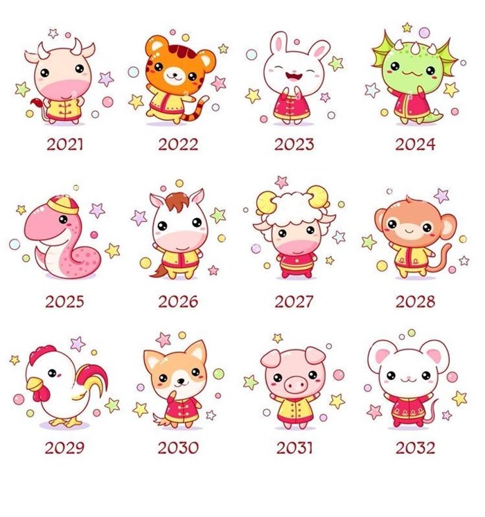 12 con giáp chibi
