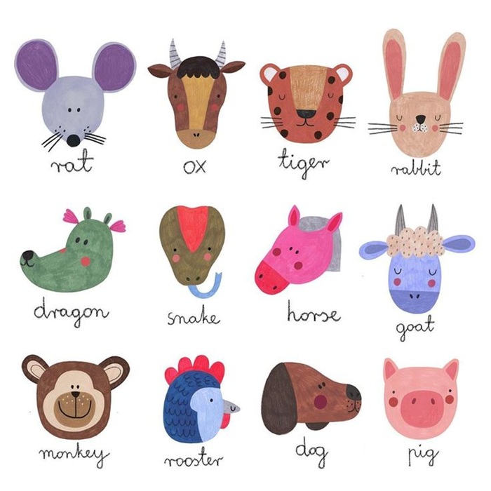 ảnh 12 con giáp chibi cực đẹp
