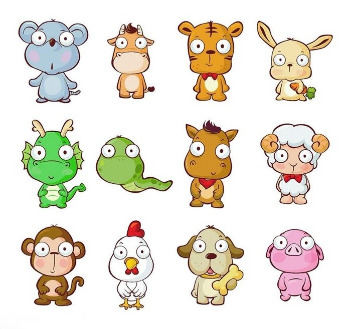 ảnh 12 con giáp chibi cute cực