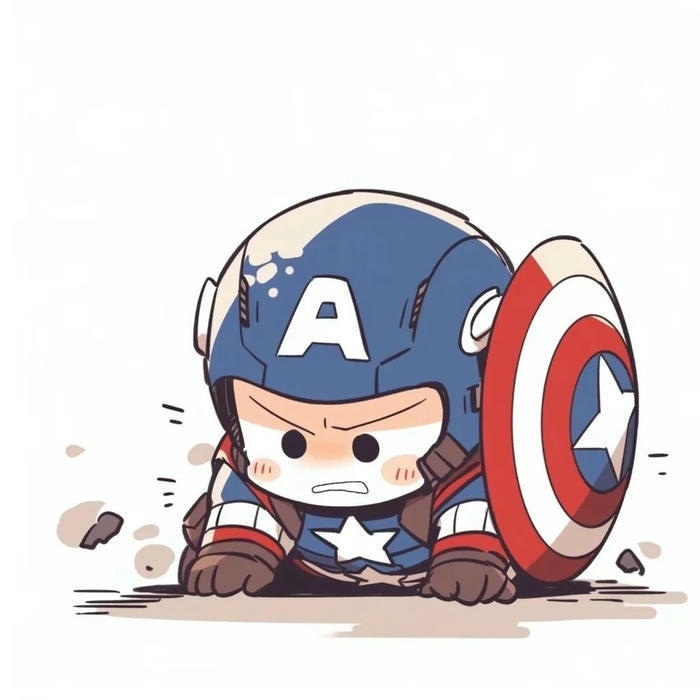 ảnh captain america chibi cute nhất