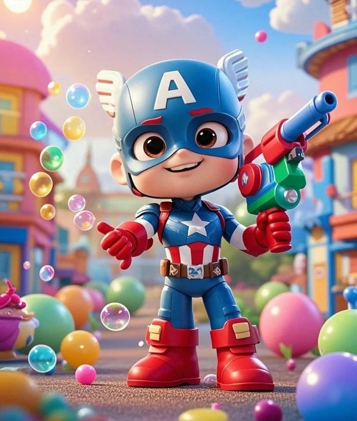 ảnh captain america chibi đẹp