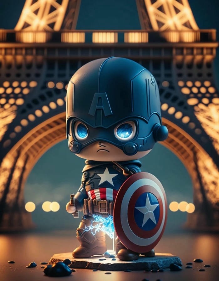 ảnh captain america chibi ngầu nhất