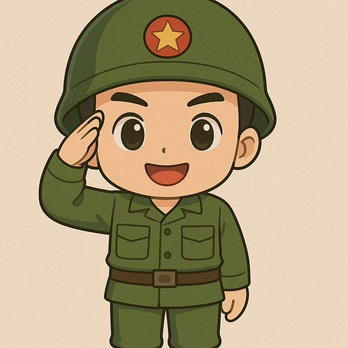 ảnh chibi bộ đội việt nam full hd