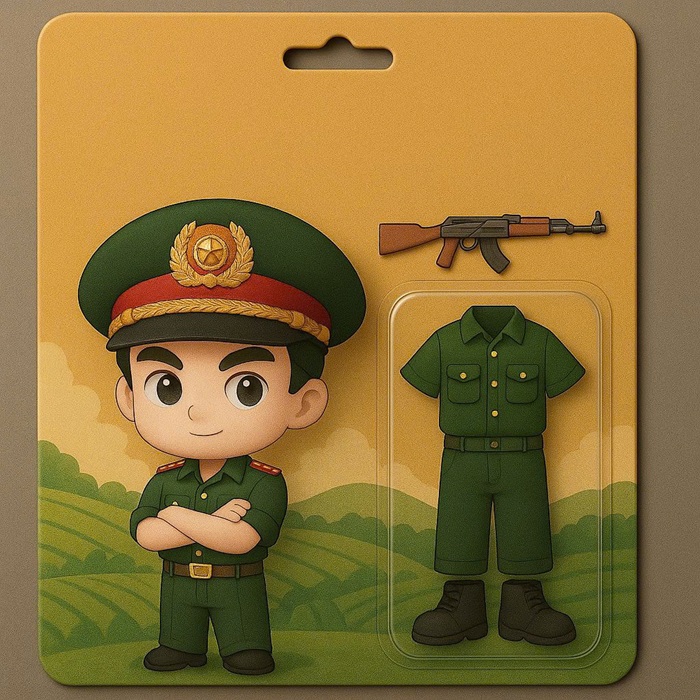 ảnh chibi bộ đội việt nam hd