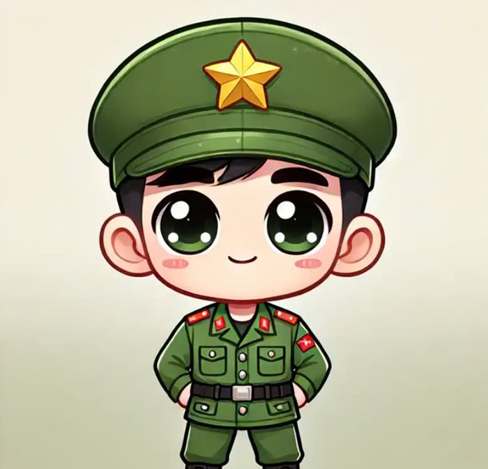 ảnh chibi bộ đội việt nam