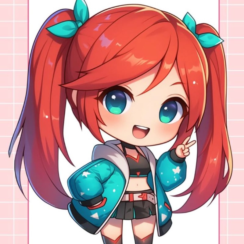 ảnh chibi girl cực cute