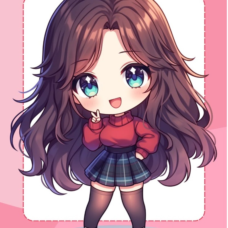 ảnh chibi girl siêu đáng yêu