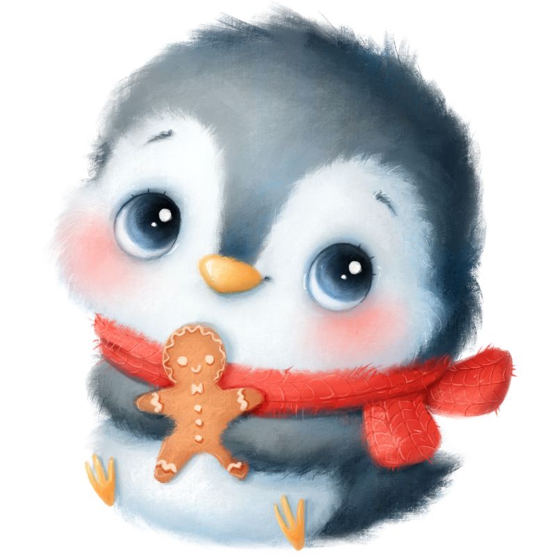 ảnh chim cánh cụt chibi 4k
