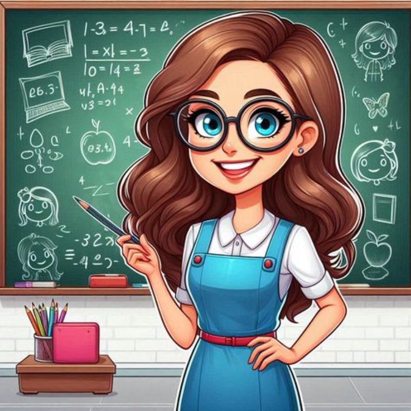 ảnh cô giáo chibi 4k