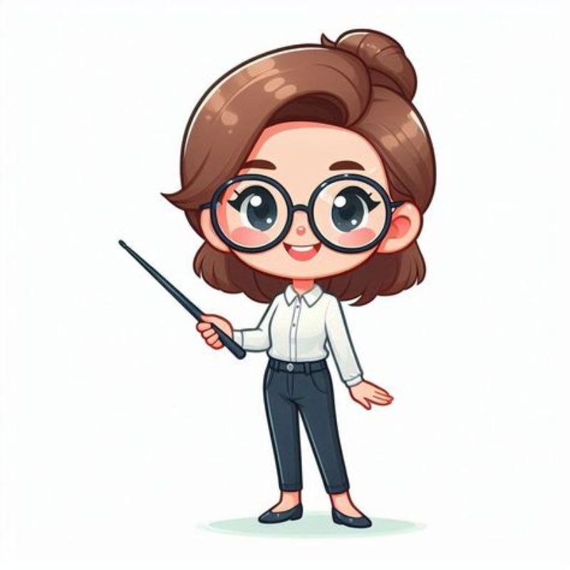 ảnh cô giáo chibi cute