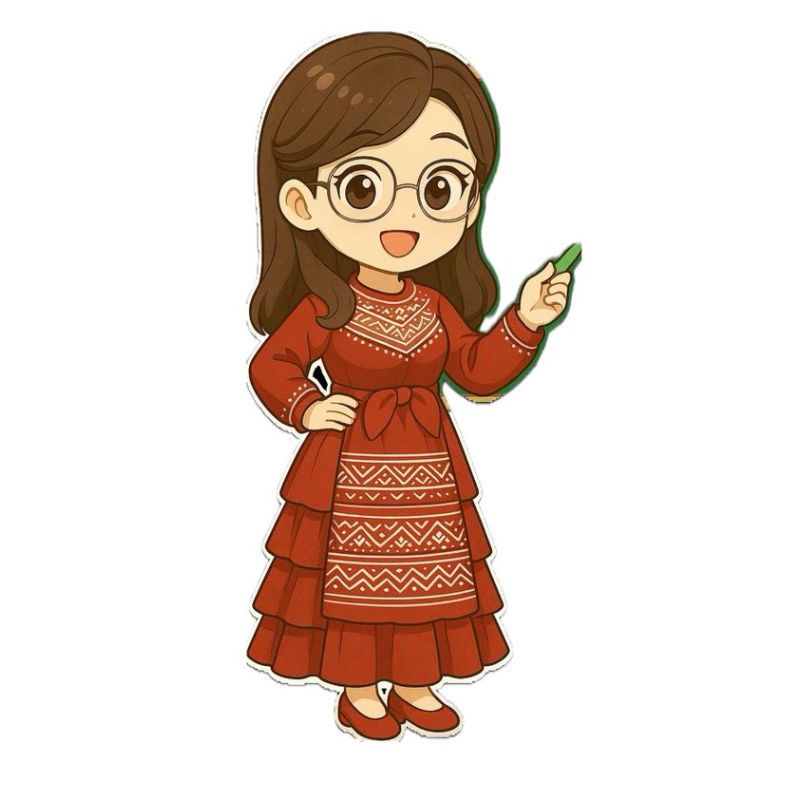 ảnh cô giáo chibi