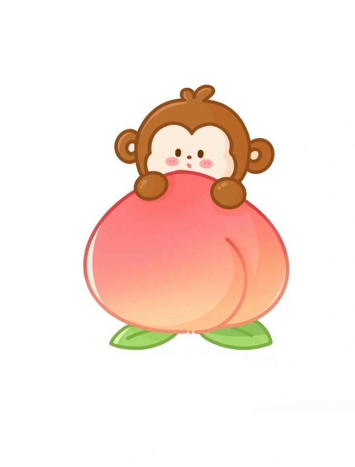 ảnh con khỉ chibi đẹp