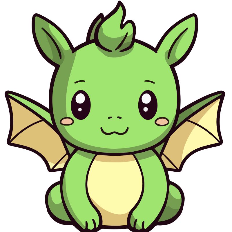 ảnh con rồng chibi 3d