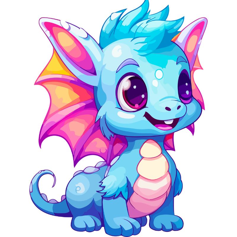 ảnh con rồng chibi cực đẹp