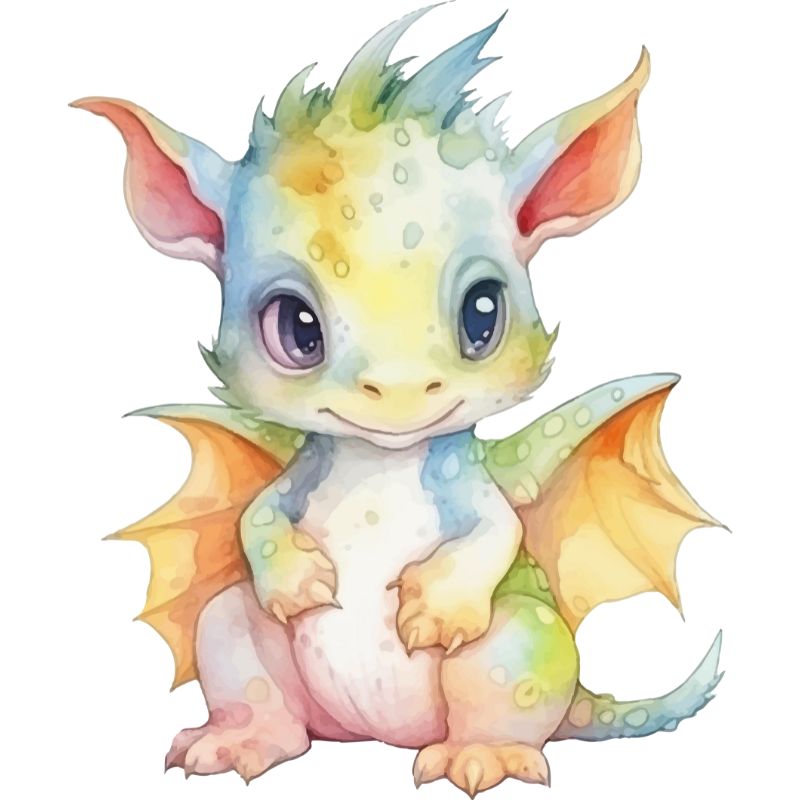 ảnh con rồng chibi